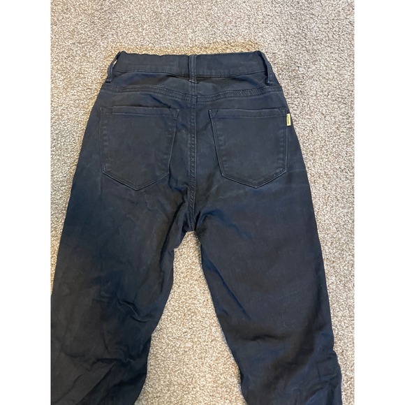 VIBRANT MIU Black Flare Leg Split Hem Jeans Size 1 Womens - Picture 3 of 3